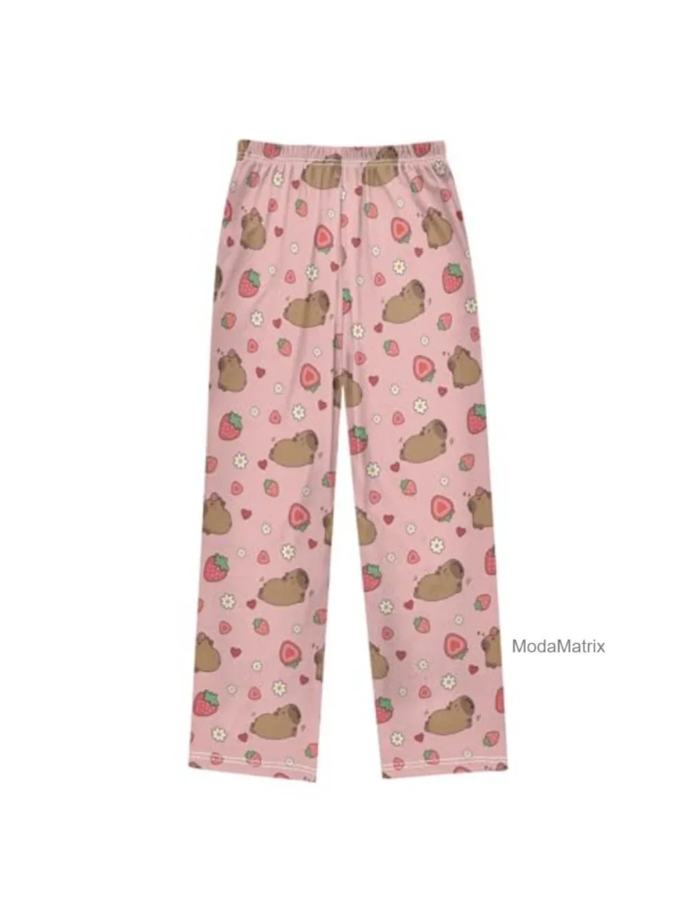 Kids Lounge Pajama Pants Elastic Waist Sleep Bottoms with Pockets